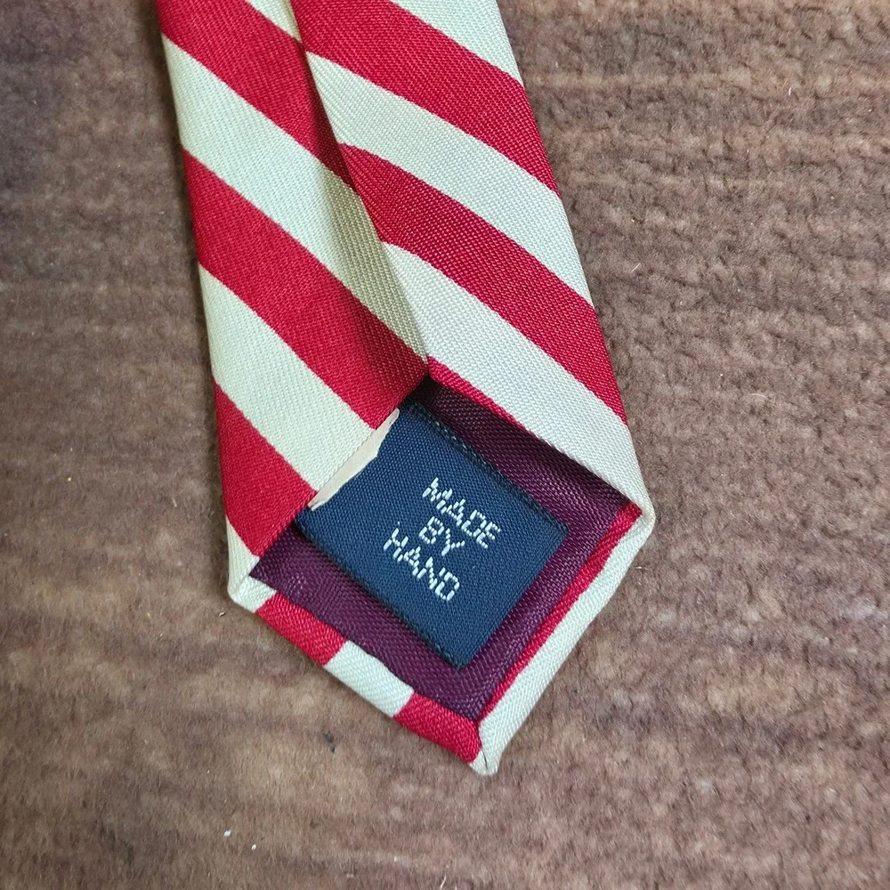 Polo Ralph Lauren Tie Mens One Size Red White Blue Good American Flag Silk